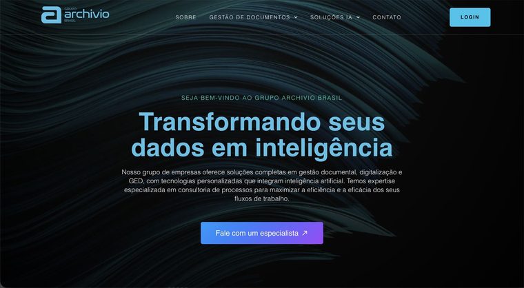 Site Grupo Archivio Brasil